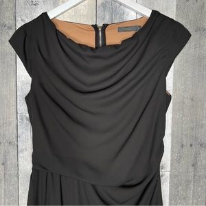 ANTHRO THML Little Black Dress Draped Neckline Size Small